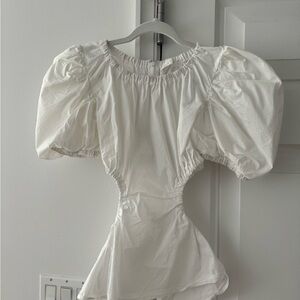 Astr Ivory Puff Sleeve Top